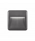 Pulsar Outdoor Flush Wall Lamp Dark Grey ABS LED 4W 526Lm 3000K IP54 AC Driver Included-1