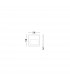 Pulsar Outdoor Flush Wall Lamp Dark Grey ABS LED 4W 526Lm 3000K IP54 AC Driver Included-2