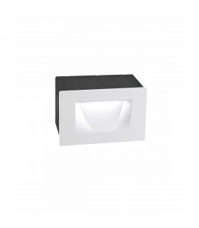 Krypton Outdoor Recessed Wall Lamp White Aluminium LED 3W 352Lm 3000K IP54-1