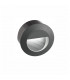 Krypton Round Outdoor Recessed Wall Lamp Dark Grey Aluminium LED 3W 270Lm 3000K IP54-1
