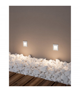 Krypton Outdoor Recessed Wall Lamp White Aluminium LED 3W 132Lm 3000K IP54-2