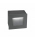 Krypton Outdoor Recessed Wall Lamp Dark Grey Aluminium LED 3W 132Lm 3000K IP54-1