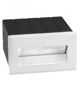 Krypton Outdoor Recessed Wall Lamp White Aluminium LED 2Watt 95Lm 3000K IP54-1