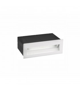 Krypton Outdoor Recessed Wall Lamp White Aluminium LED 3W 202Lm 3000K IP54-1