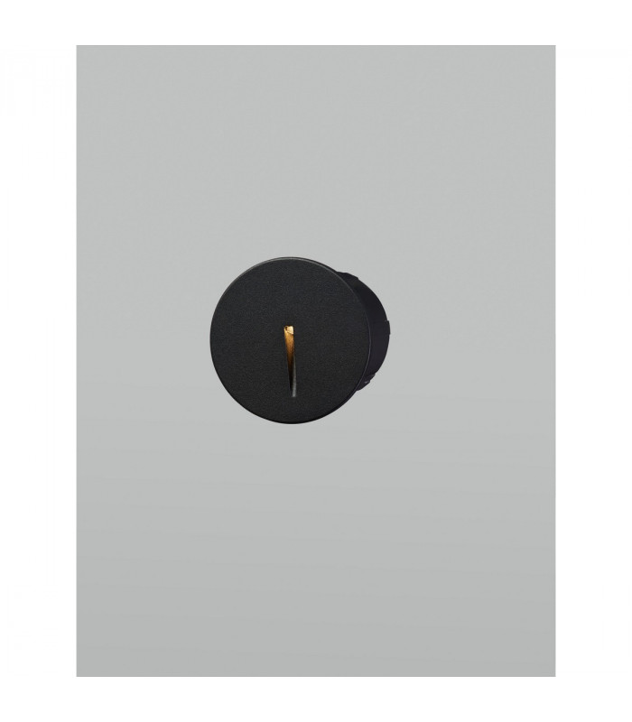 Circe Outdoor Recessed Wall Lamp Black Aluminium LED 3W 170Lm 3000K IP54-4