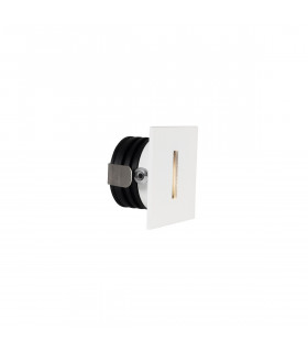 Passagio Outdoor Recessed Wall Lamp White Aluminium LED 1W 18Lm 3000K IP54-1