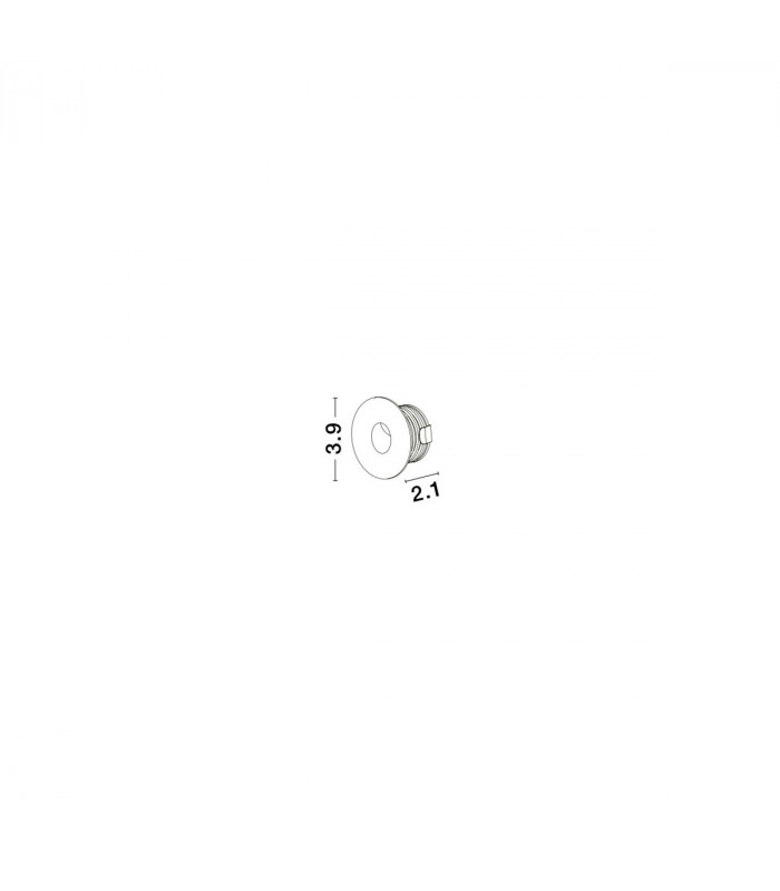 Passagio Outdoor Recessed Wall Lamp White Aluminium LED 1W 60Lm 3000K IP54-3