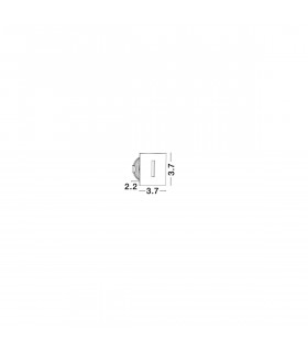 Passagio Outdoor Recessed Wall Lamp Black Aluminium LED 1W 18Lm 3000K IP54-2