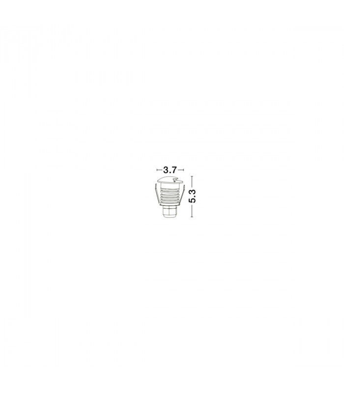 Bang Outdoor Recessed Ground Light White Aluminium LED 1W 11Lm 3000K IP67-2