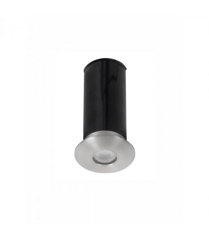 Bang Outdoor Recessed Ground Light Satin Nickel Aluminium LED 1W 104Lm 3000K IP67-1