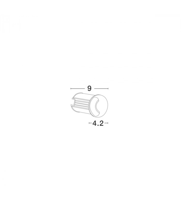 Bang 1 Direction Outdoor Recessed Ground Light Satin Nickel Aluminium LED 1W 60Lm 3000K IP67 Driver Included-2