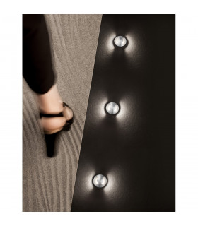 Bang 2 Direction Outdoor Recessed Ground Light Satin Nickel Aluminium LED 1W 60Lm 3000K IP67 Driver Included-2