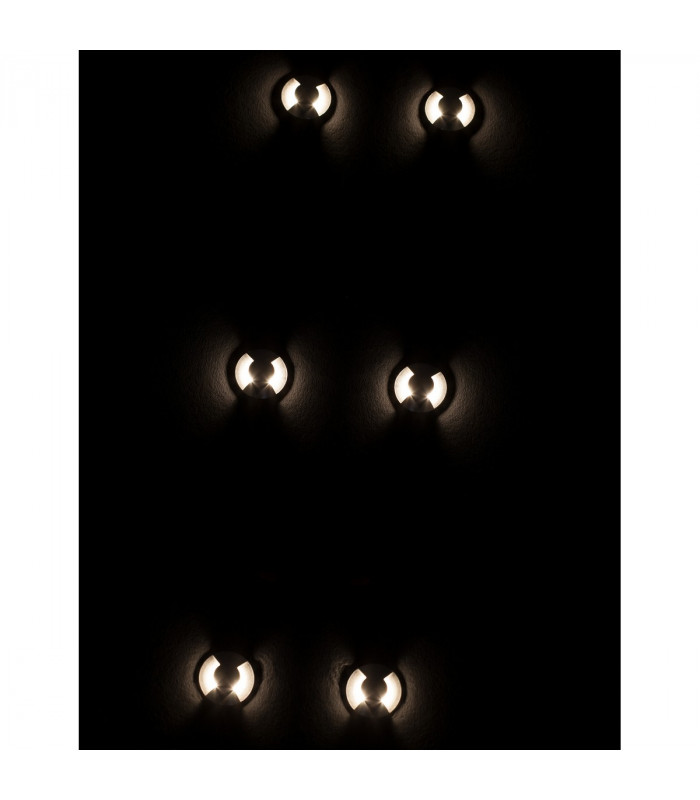 Bang 2 Direction Outdoor Recessed Ground Light Satin Nickel Aluminium LED 1W 60Lm 3000K IP67 Driver Included-6