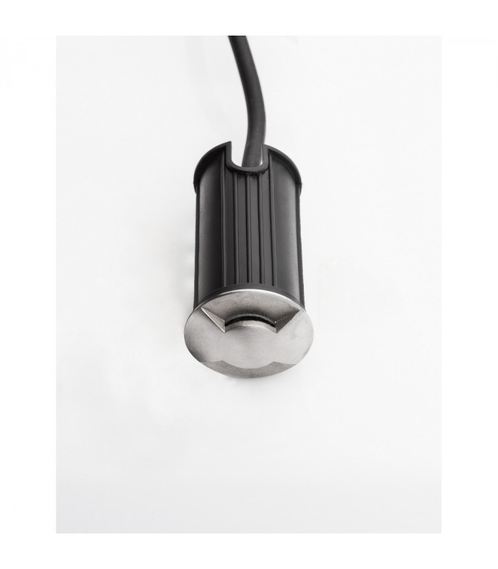 Bang 2 Direction Outdoor Recessed Ground Light Satin Nickel Aluminium LED 1W 60Lm 3000K IP67 Driver Included-8
