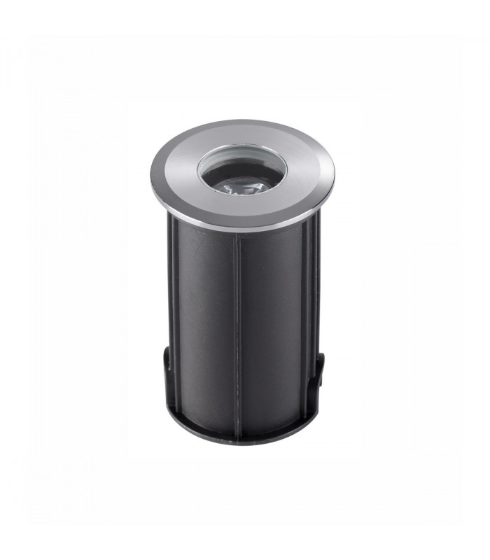 Bang Outdoor Recessed Ground Light Satin Nickel Aluminium LED 1W 60Lm 3000K IP67 Driver Included-1