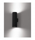 Alp Outdoor Up Down Wall Lamp Sandy Black Aluminium Glass LED Chip 10W 1857Lm 3000K IP65-3