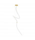 Perla Integrated LED Pendant Ceiling Light Gold Metal Opal Glass LED 207W 13065Lm 3000K + Remote Control-1