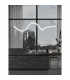 Perla Integrated LED Pendant Ceiling Light Chrome Metal Opal Glass LED 99W 9069.3Lm 3000K + Remote Control-2