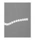 Perla Integrated LED Pendant Ceiling Light Chrome Metal Opal Glass LED 99W 9069.3Lm 3000K + Remote Control-3
