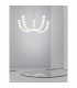 Perla Integrated LED Pendant Ceiling Light Gold Metal Opal Glass LED 130W 11376Lm 3000K + Remote Control-2