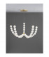 Perla Integrated LED Pendant Ceiling Light Gold Metal Opal Glass LED 130W 11376Lm 3000K + Remote Control-3