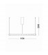 Perla Integrated LED Pendant Ceiling Light Gold Metal Opal Glass LED 96W 8075Lm 3000K + Remote Control-2