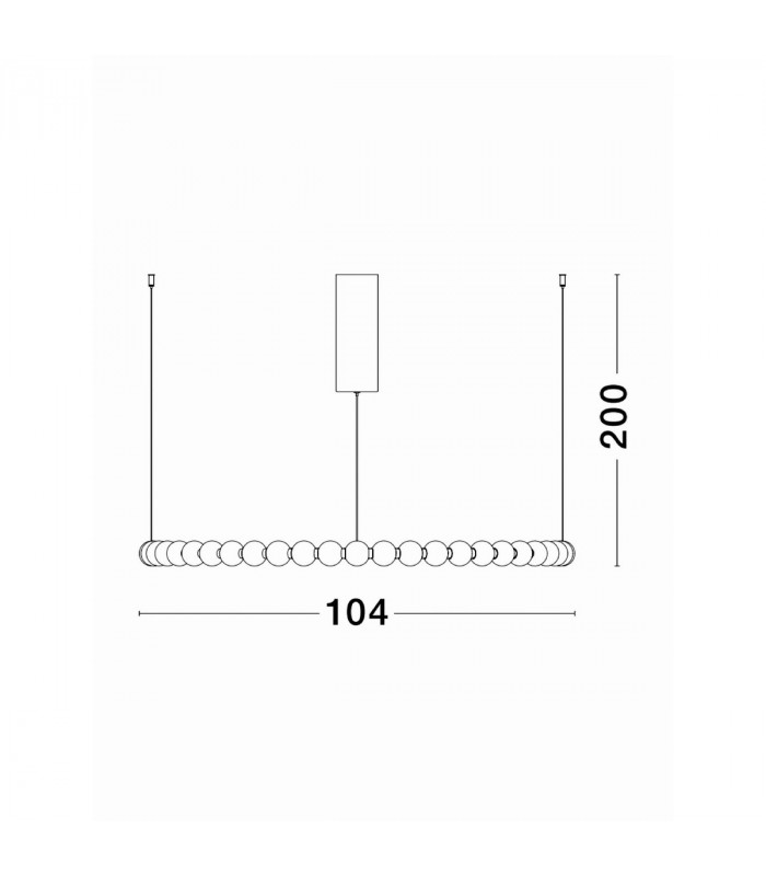Perla Integrated LED Pendant Ceiling Light Gold Metal Opal Glass LED 96W 8075Lm 3000K + Remote Control-2