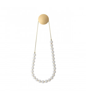 Perla Integrated LED Pendant Ceiling Light Gold Metal Opal Glass LED 50W 4734Lm 3000K-1