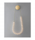 Perla Integrated LED Pendant Ceiling Light Gold Metal Opal Glass LED 50W 4734Lm 3000K-4