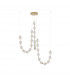 Brillante Integrated LED Pendant Ceiling Light Gold Aluminium LED 133W 8530Lm 3200K + Remote Control-1