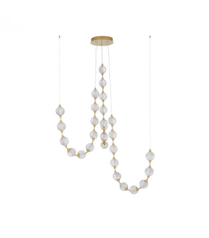 Brillante Integrated LED Pendant Ceiling Light Gold Aluminium LED 133W 8530Lm 3200K + Remote Control-1