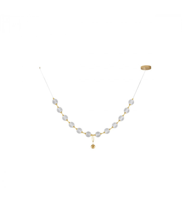 Brillante Integrated LED Pendant Ceiling Light Gold Aluminium LED 50.4W 3229 Lm 3200K + Remote Control-1