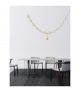 Brillante Integrated LED Pendant Ceiling Light Gold Aluminium LED 50.4W 3229 Lm 3200K + Remote Control-2