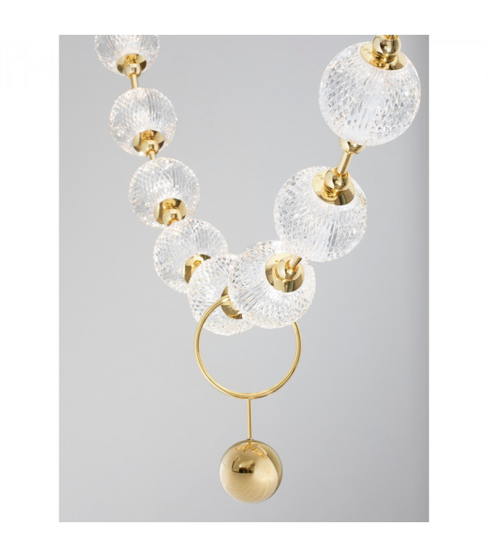 Brillante Integrated LED Pendant Ceiling Light Gold Aluminium LED 50.4W 3229 Lm 3200K + Remote Control-4