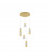 Brille Cluster Pendant Ceiling Light Gold Aluminium LED 28W 230V 1811 Lm 3200K-1