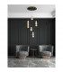 Brille Cluster Pendant Ceiling Light Gold Aluminium LED 28W 230V 1811 Lm 3200K-2