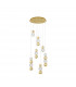 Brille Integrated LED Pendant Ceiling Light Gold Aluminium LED 42W 230V 3289Lm 3200K-1