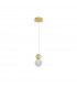 Brille Integrated LED Pendant Ceiling Light Gold Aluminium LED 4W 230V 344.5Lm 3200K-1