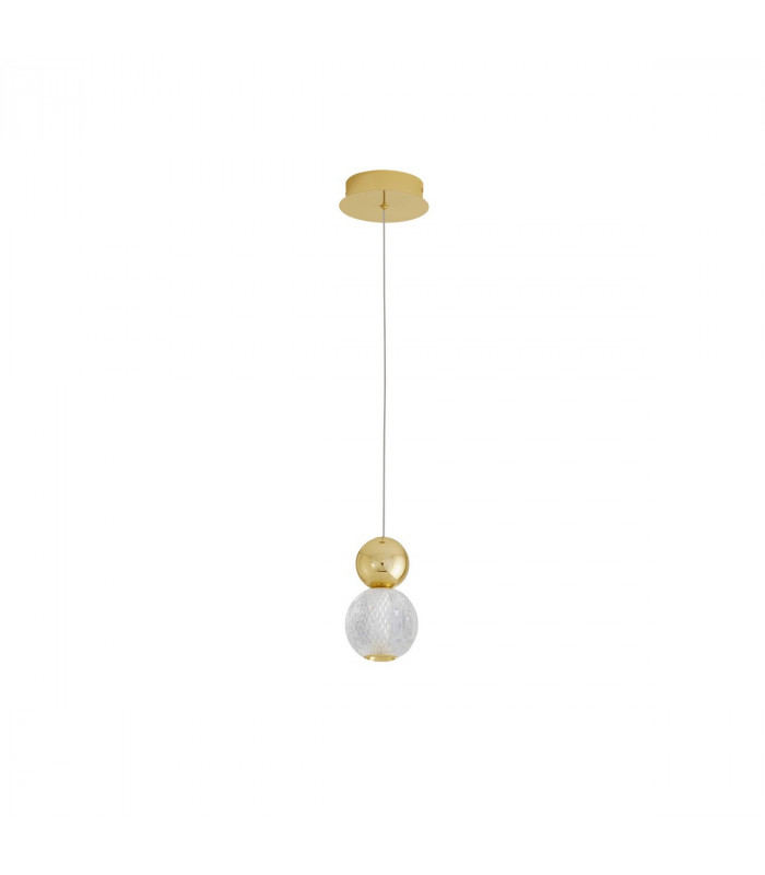Brille Integrated LED Pendant Ceiling Light Gold Aluminium LED 4W 230V 344.5Lm 3200K-1