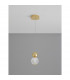 Brille Integrated LED Pendant Ceiling Light Gold Aluminium LED 4W 230V 344.5Lm 3200K-2