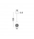 Brille Integrated LED Pendant Ceiling Light Gold Aluminium LED 4W 230V 344.5Lm 3200K-5