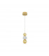 Brille Integrated LED Pendant Ceiling Light Gold Aluminium LED 6W 230V 322Lm 3200K-1
