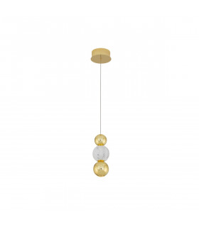 Brille Integrated LED Pendant Ceiling Light Gold Aluminium LED 6W 230V 322Lm 3200K-1
