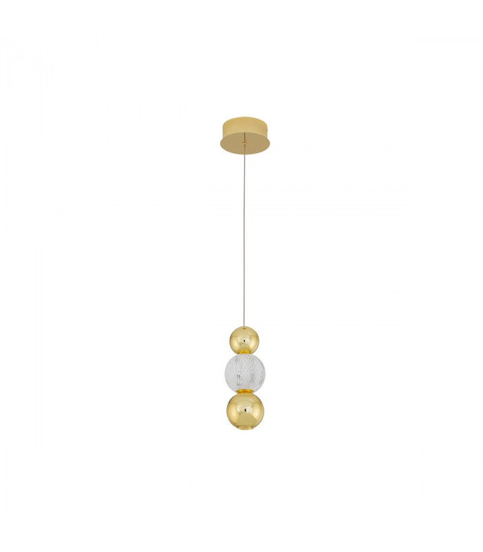 Brille Integrated LED Pendant Ceiling Light Gold Aluminium LED 6W 230V 322Lm 3200K-1