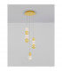 Brille Integrated LED Pendant Ceiling Light Gold Aluminium LED 18W 230V 852Lm 3200K-2