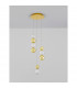Brille Integrated LED Pendant Ceiling Light Gold Aluminium LED 18W 230V 852Lm 3200K-3