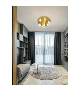 Brille Shade Cluster Ceiling Light Gold Aluminium LED 32W 230V 2349Lm 3200K-2