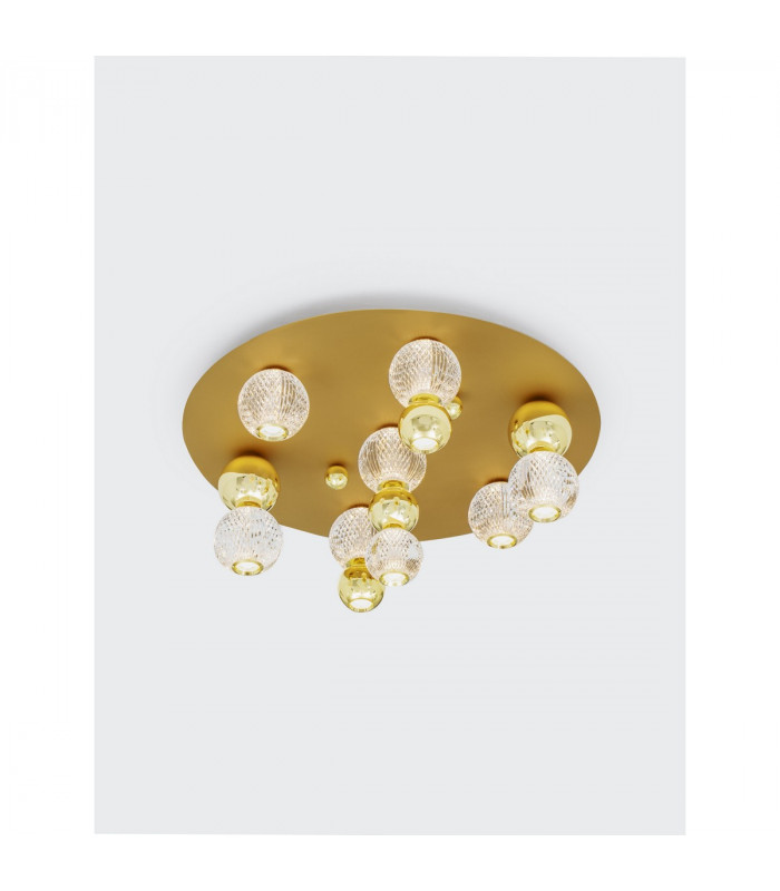 Brille Shade Cluster Ceiling Light Gold Aluminium LED 32W 230V 2349Lm 3200K-4