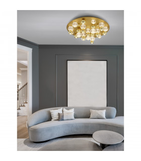 Brille Shade Cluster Ceiling Light Gold Aluminium LED 86W 230V 5171Lm 3200K-2