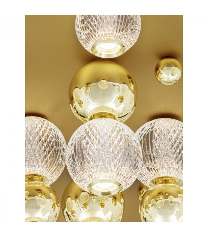 Brille Shade Cluster Ceiling Light Gold Aluminium LED 86W 230V 5171Lm 3200K-5